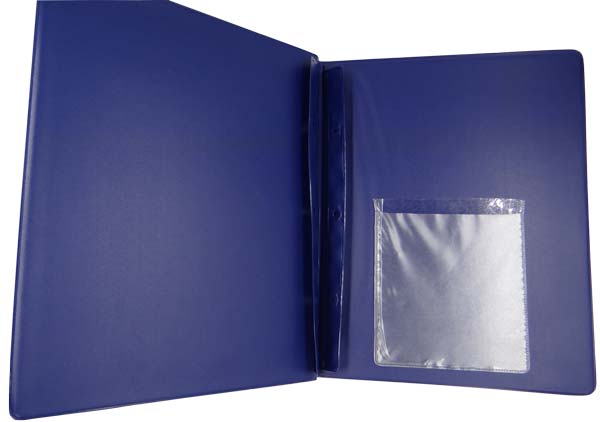 папка для диплома синяя с кармашком для диска